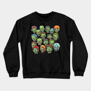 The Green Face Zombies Crewneck Sweatshirt